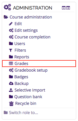 Grades option
