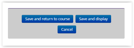 save and return to course button