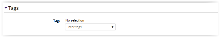 Feedback Tags Settings