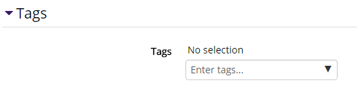 Tag settings for Lightbox gallery