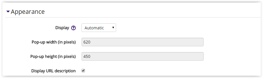 moodle 3 URL settings