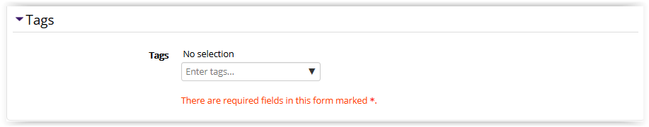 Folder Tags settings