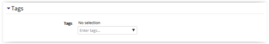 Lesson settings/tags settings in moodle 3