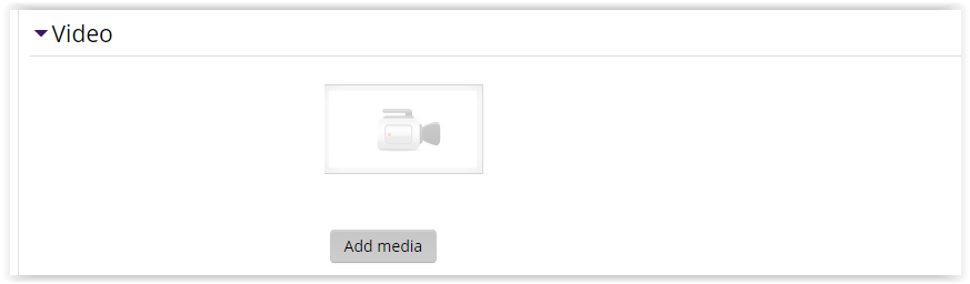 video settings for Kaltura Video Resource