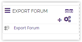 the export forum block