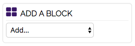 Add a Block option