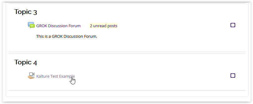 Kaltura assignment in moodle 3