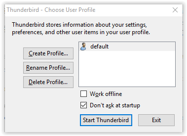 Choose User Profile