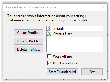 choose user profile