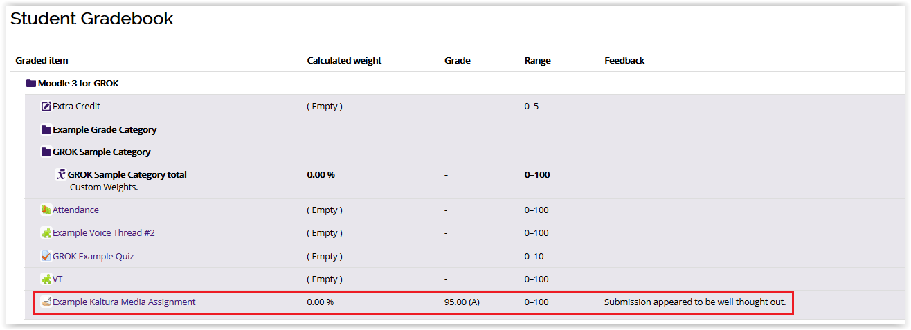 Student Gradebook