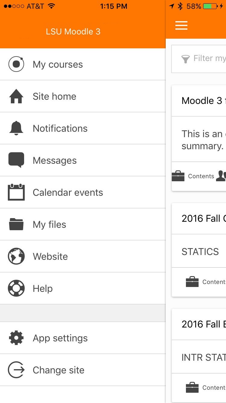 The student home page