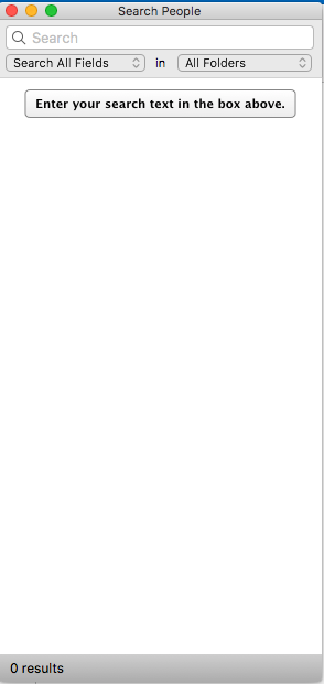Address Book searching options