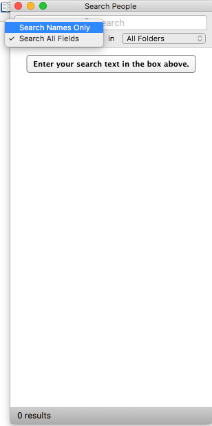 Different sorting options available