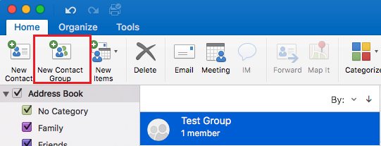 How To Create A Group Contact In Outlook For Mac