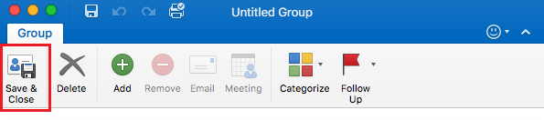 Save & Close button at top right