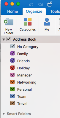 New Folder button under the Organize tab
