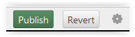 publish and revert buttons in panopto