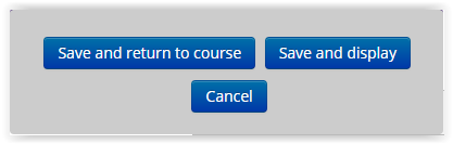 save and display button