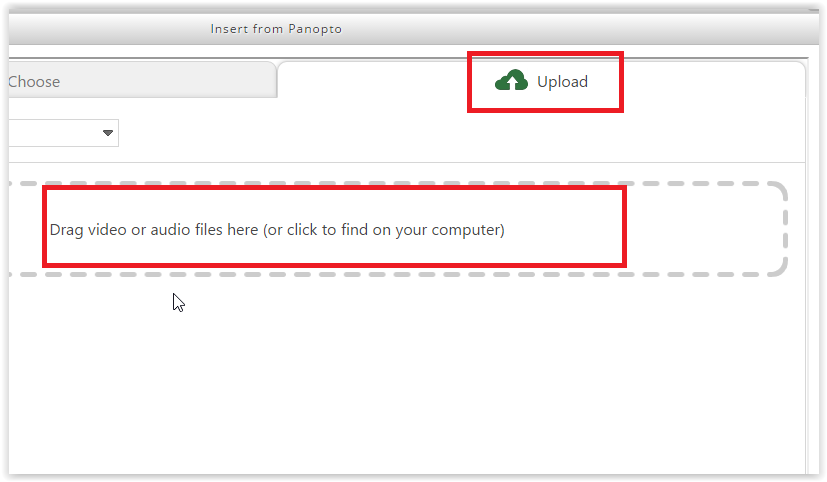 the upload button and the add new files box