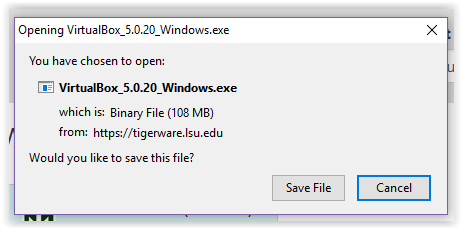 Save File dialog box