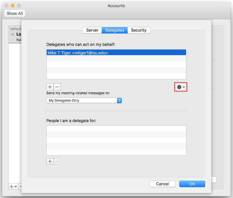 Set Permissions option