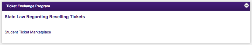 Ticket Exchange Program window