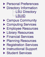 LSU ID link