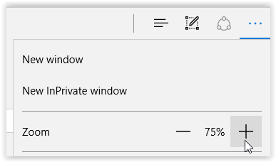 Internet explorer zoom keys