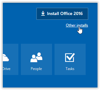 Other Installs located at the top right corner of the screen