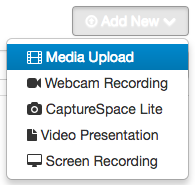 Media Upload option