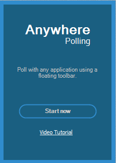 Anywhere Polling start screen