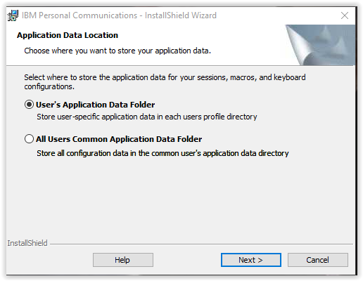 selecting where to store IBM data