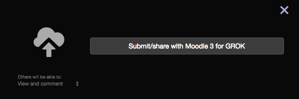 Submit/Share with Course option