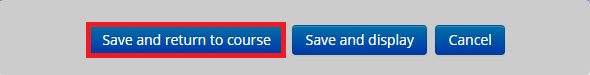Save and display button