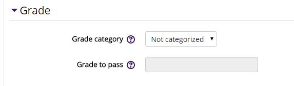 Forum Grade settings