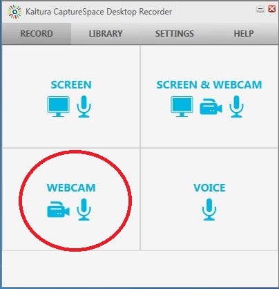 capturespace record webcam button