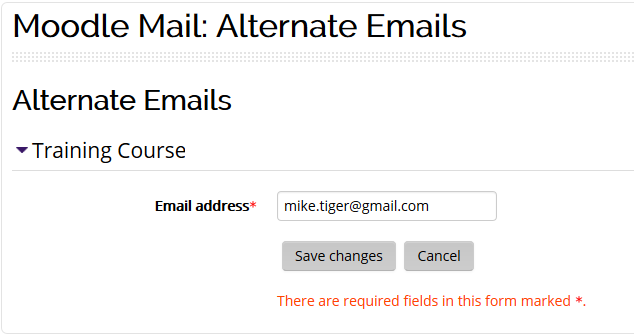 add email address
