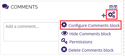 configure block button