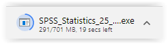 Download button in the bottom left hand corner