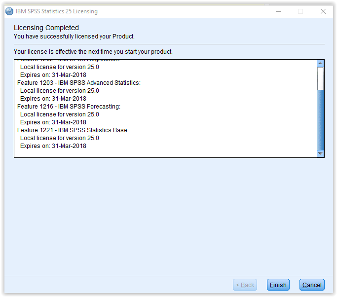 find authorization key for spss 16.0 on computer