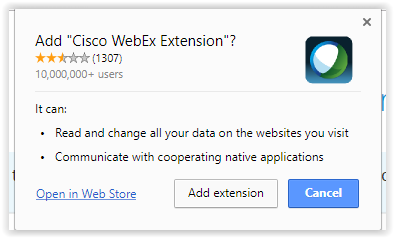 Click Add Extension.