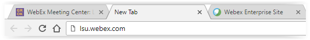 opening webex