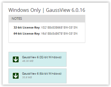 gaussview download in tigeware