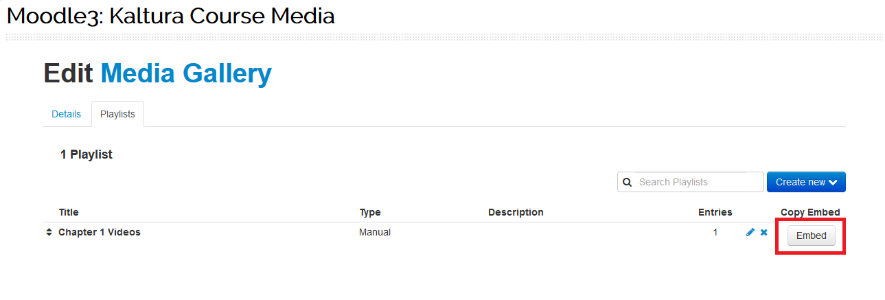Embed button