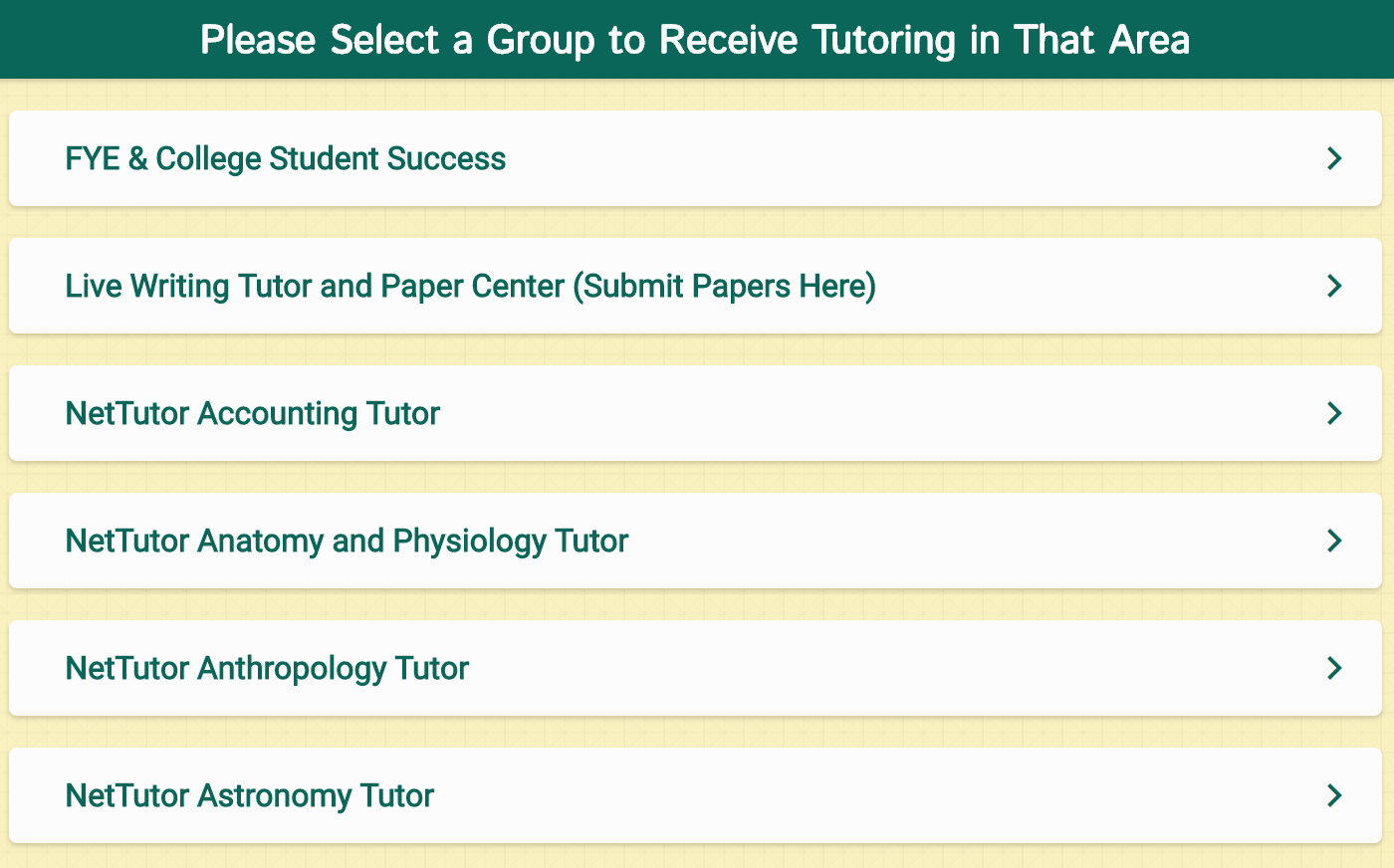 CAS Online Tutoring site