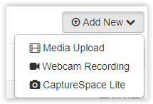 Media Upload option