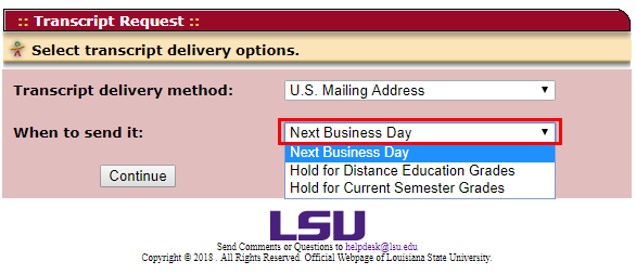 When to send it dropdown menu highlighted with options displayed