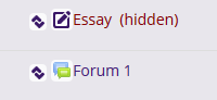 Gradebook items hidden or shown