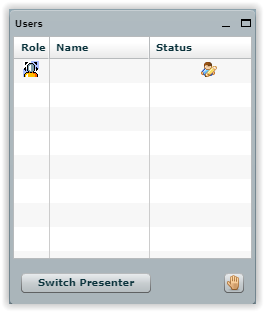 users menu in bigbluebutton