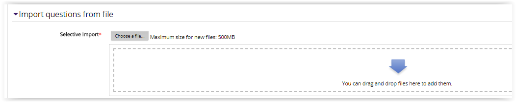 adding import file